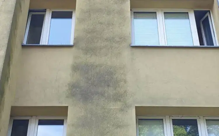 pęknięcia elewacji, przebarwienia na elewacji, źle wykonana elewacja