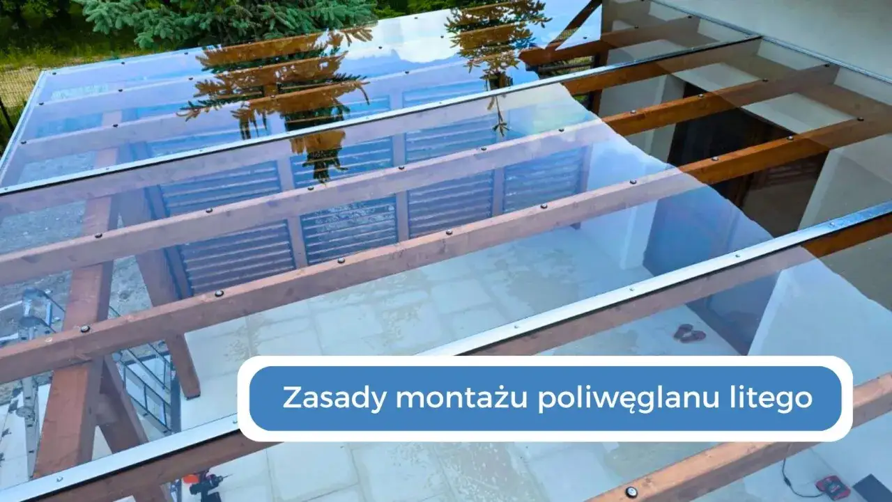 Montaż konstrukcji nośnej ścianki z poliwęglanu