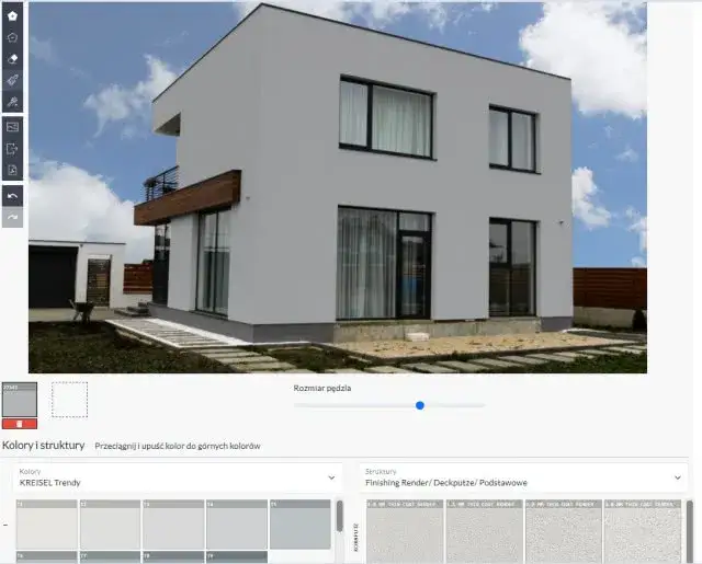 przykłady wizualizacji elewacji w kreatorze online
