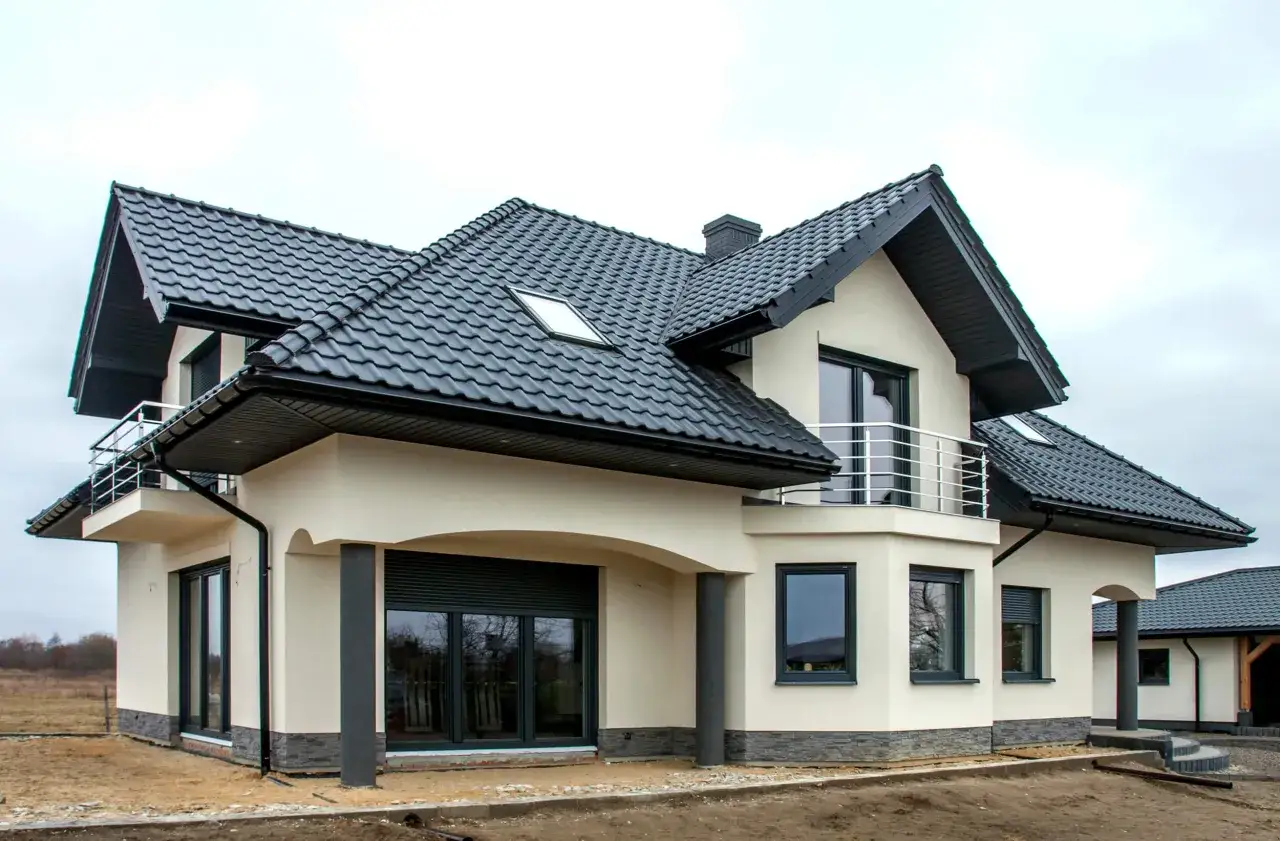 elewacja z tynku silikonowego domy